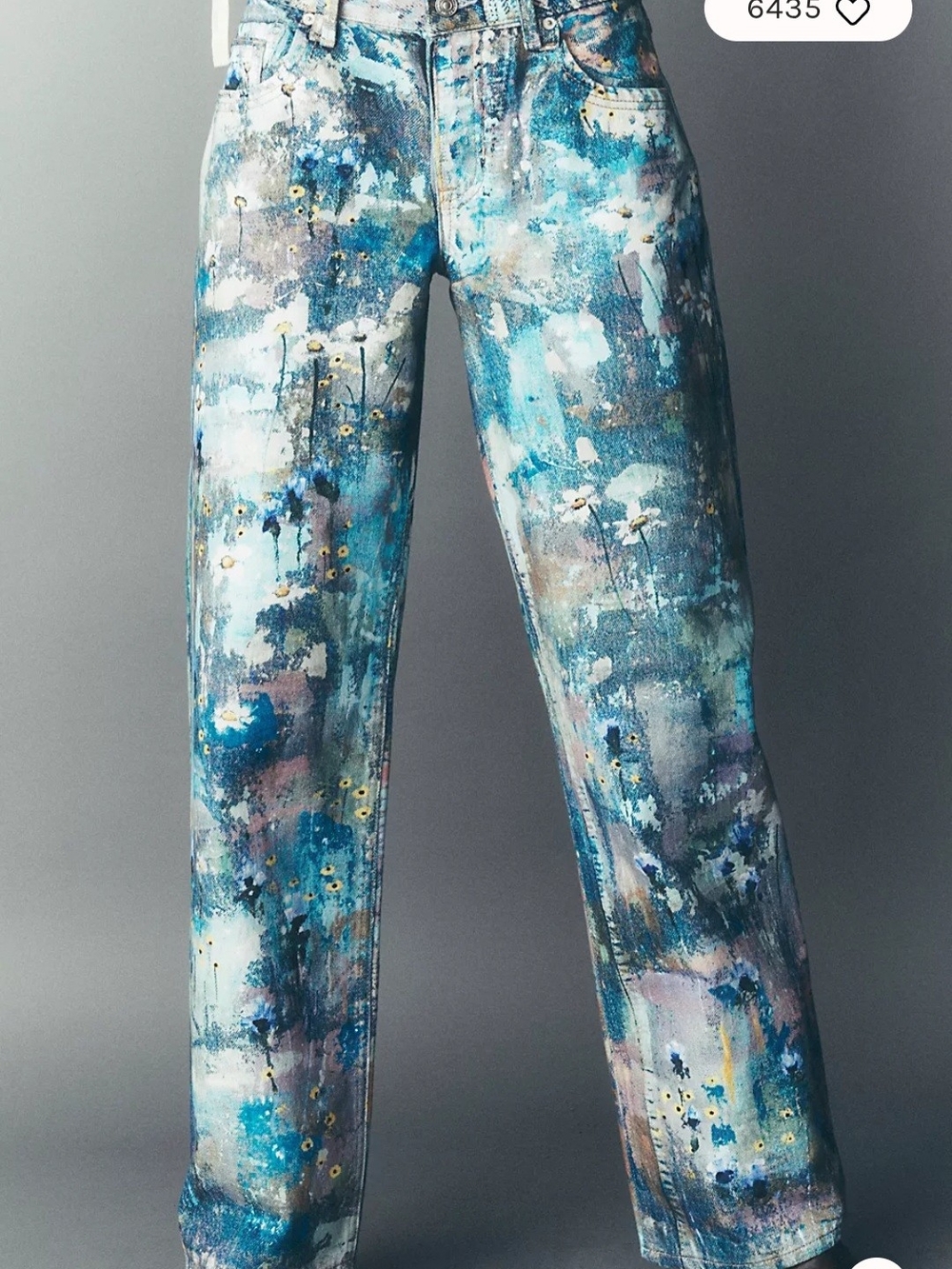 Free People Tennesse Low Riders In Floral Canvas. Size 29. *SOLD OUT SIZE*